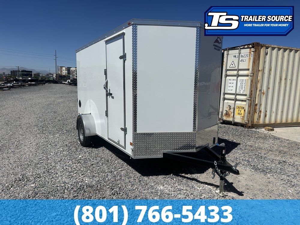 6x12 American Hauler Arrow Enclosed Cargo Trailer - 6'6" Interior - 3.5K GVWR -