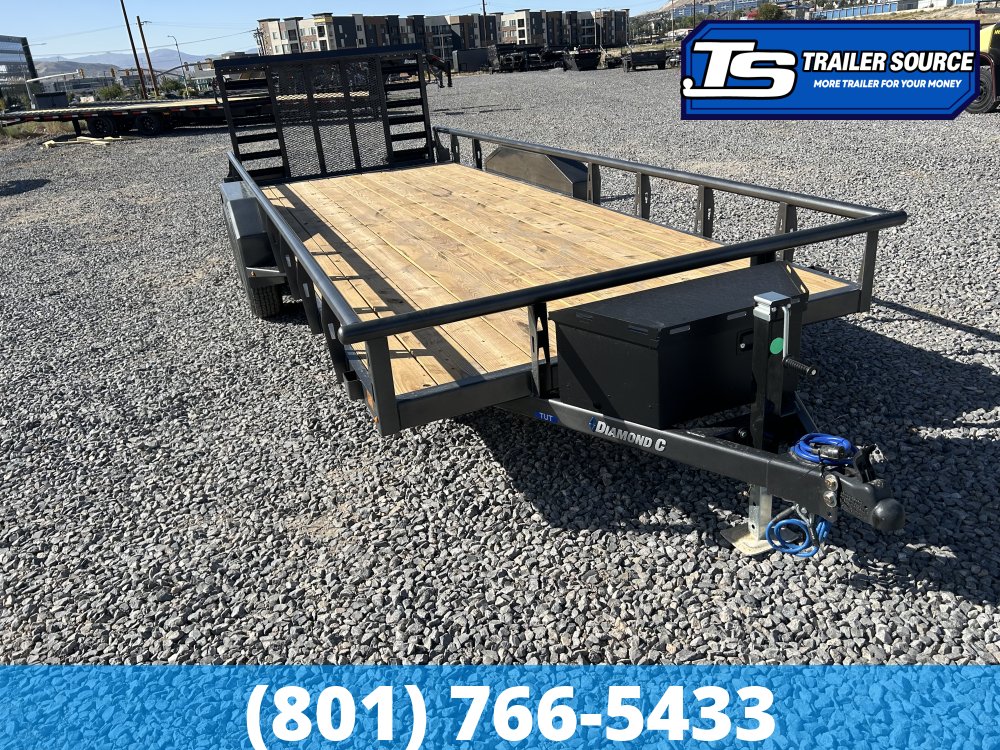 7x20 Diamond C TUT 206 Utility Trailer - 10K GVWR - Ramp Gate