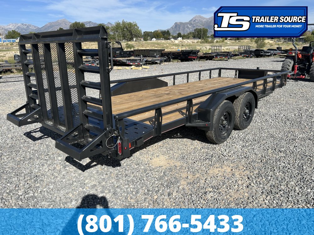 7x20 Diamond C TUT 206 Utility Trailer - 10K GVWR - Ramp Gate
