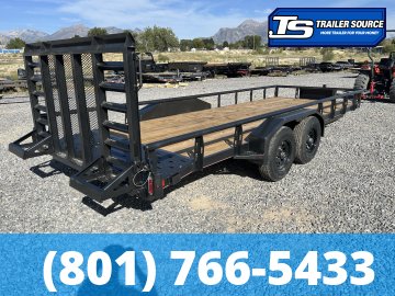 7x20 Diamond C TUT 206 Utility Trailer - 10K GVWR - Ramp Gate