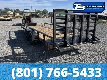 7x20 Diamond C TUT 206 Utility Trailer - 10K GVWR - Ramp Gate