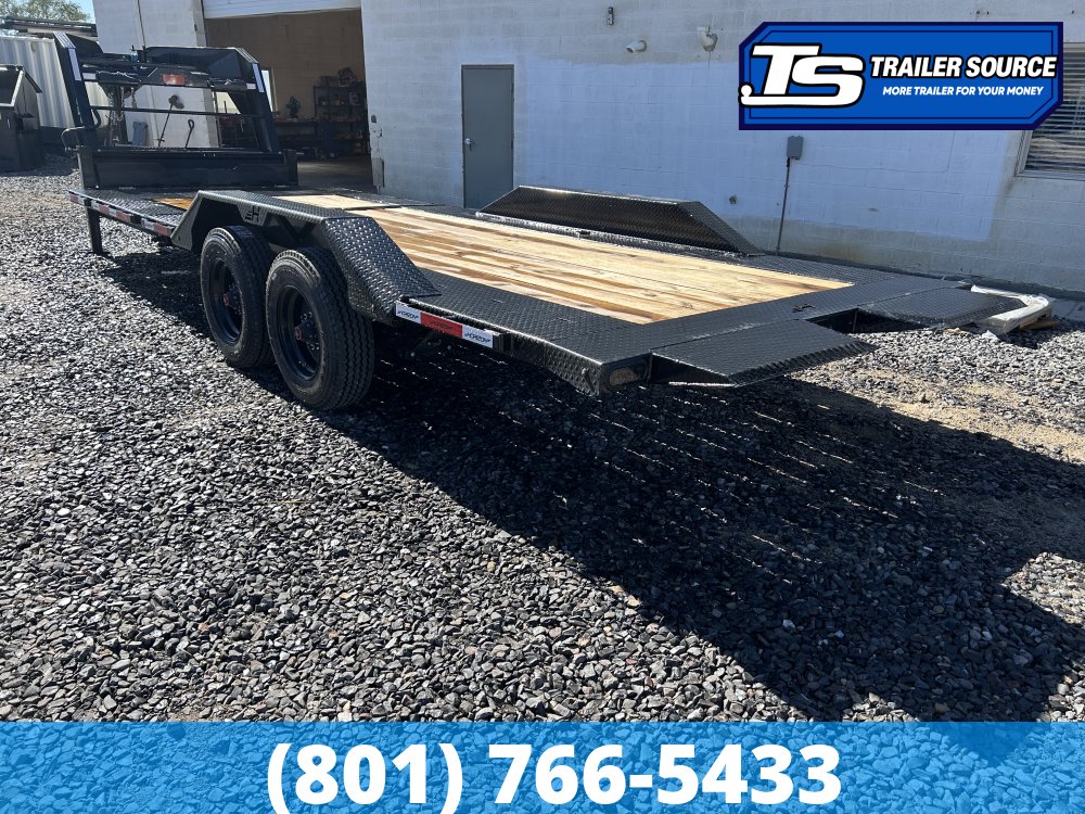 8.5x24 Horizon HET Gooseneck Tilt Trailer - 22.4K GVWR - 10K Axles, 17.5" HD Wheels, 18 Ply Tires, Torsion Axles