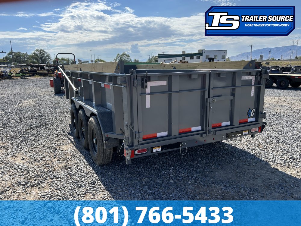 7x16 Diamond C LPT 307 Dump Trailer - 32" Sides - 24K GVWR - 14 Ply Tires, ABS Brakes, Hydraulic Jack(s)
