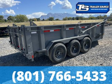 7x16 Diamond C LPT 307 Dump Trailer - 32" Sides - 24K GVWR - 14 Ply Tires, ABS Brakes, Hydraulic Jack(s)