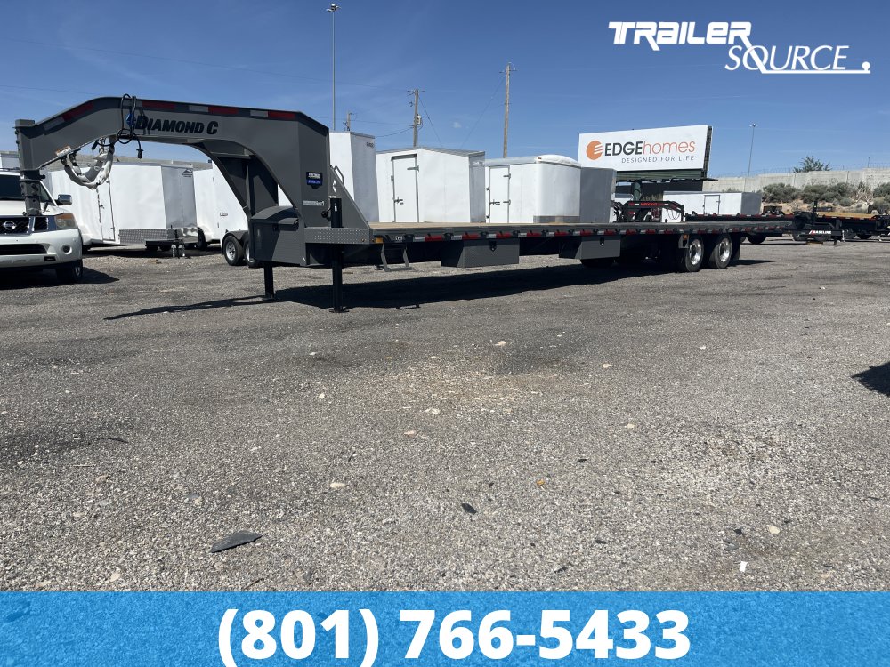 8.5x40 Diamond C FMAX HDT Gooseneck Hydraulic Dovetail 40' 40K Hydraulic Dovetail Gooseneck