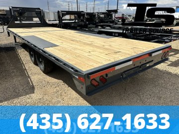 8.5x20 Lamar F8 Gooseneck Deckover Equipment Trailer - 14K GVWR