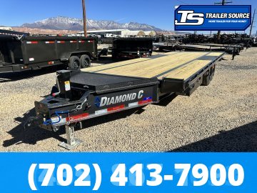 8.5x24 Diamond C DET 208 Deckover Tilt Trailer - 18K GVWR -