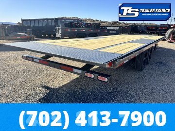 8.5x24 Diamond C DET 208 Deckover Tilt Trailer - 18K GVWR -