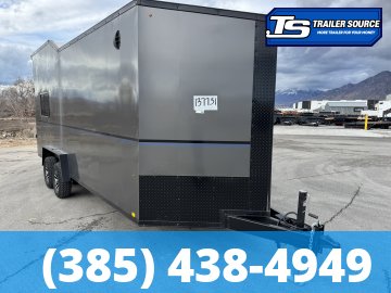 7.5x20 Look Moab Enclosed Cargo Trailer - 8'0" Interior - 10K GVWR - Alloy Wheels, Aluminum Walls and Ceiling, Battery, Black Out Package, D-Rings, Finished Interior, Roof Vent, So