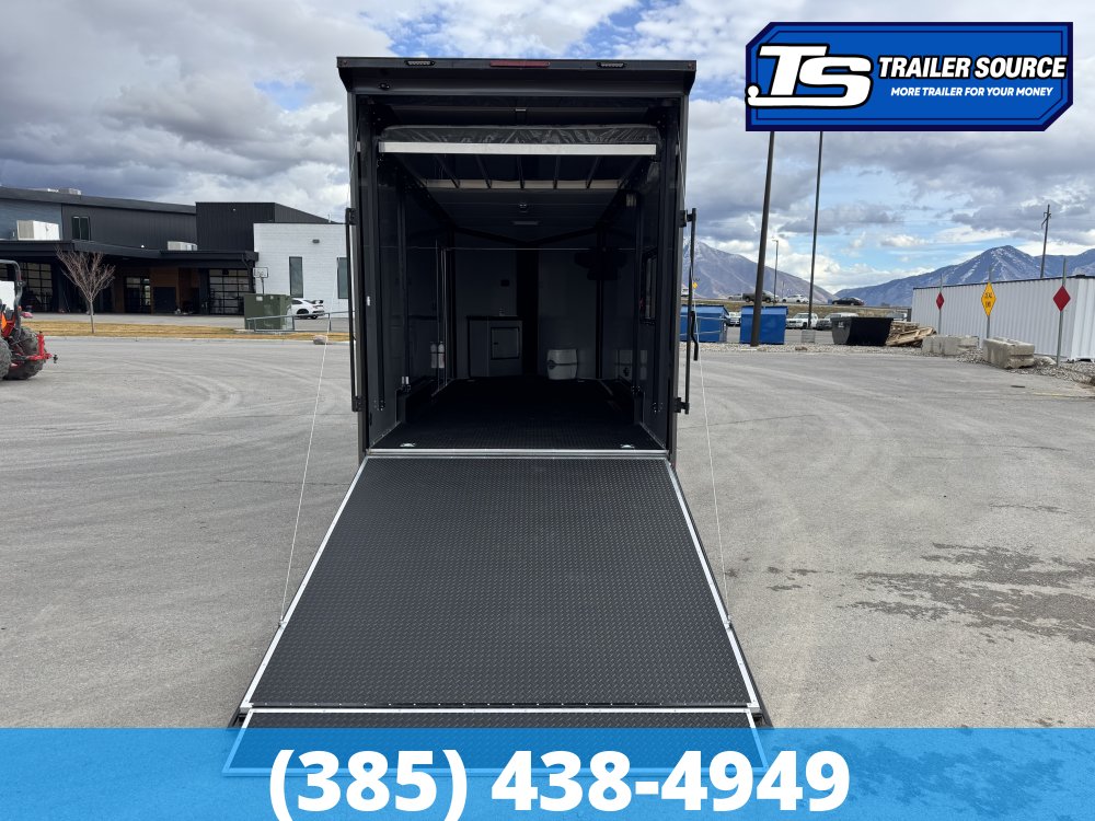 7.5x20 Look Moab Enclosed Cargo Trailer - 8'0" Interior - 10K GVWR - Alloy Wheels, Aluminum Walls and Ceiling, Battery, Black Out Package, D-Rings, Finished Interior, Roof Vent, So