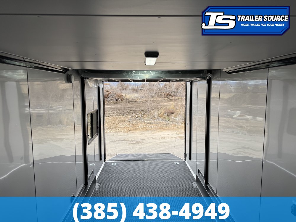 7.5x20 Look Moab Enclosed Cargo Trailer - 8'0" Interior - 10K GVWR - Alloy Wheels, Aluminum Walls and Ceiling, Battery, Black Out Package, D-Rings, Finished Interior, Roof Vent, So