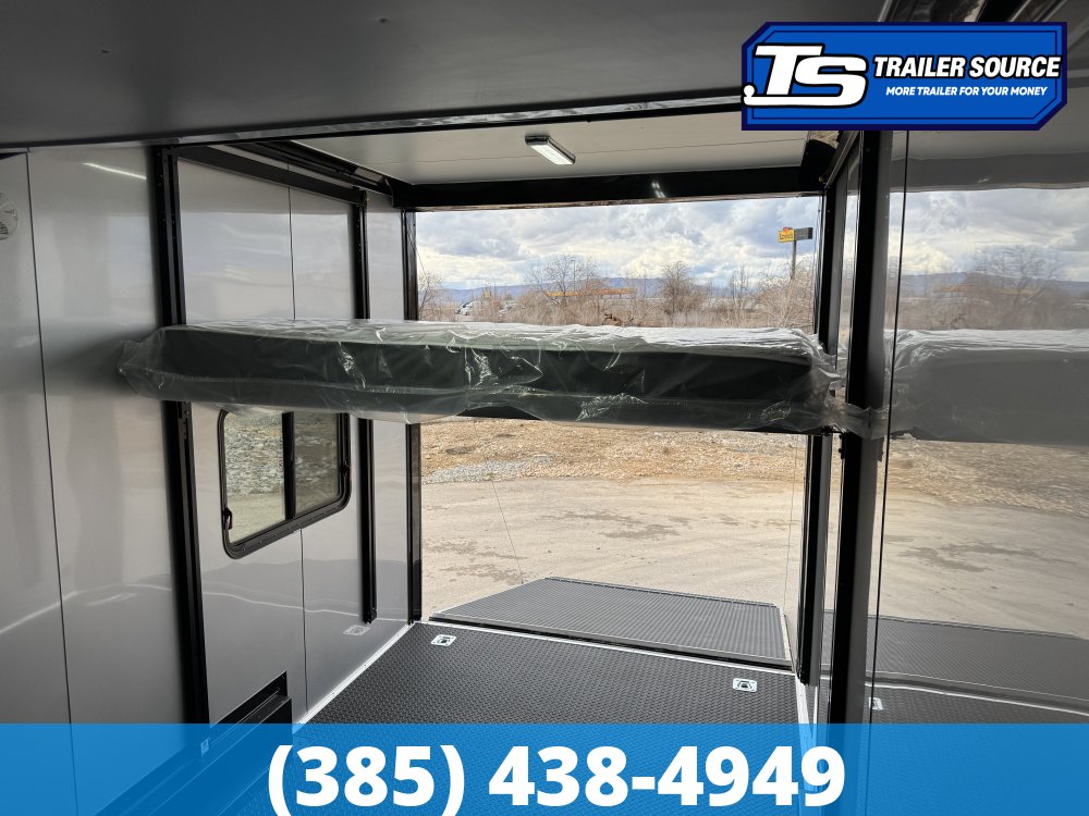 7.5x20 Look Moab Enclosed Cargo Trailer - 8'0" Interior - 10K GVWR - Alloy Wheels, Aluminum Walls and Ceiling, Battery, Black Out Package, D-Rings, Finished Interior, Roof Vent, So