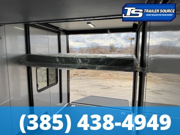 7.5x20 Look Moab Enclosed Cargo Trailer - 8'0" Interior - 10K GVWR - Alloy Wheels, Aluminum Walls and Ceiling, Battery, Black Out Package, D-Rings, Finished Interior, Roof Vent, So