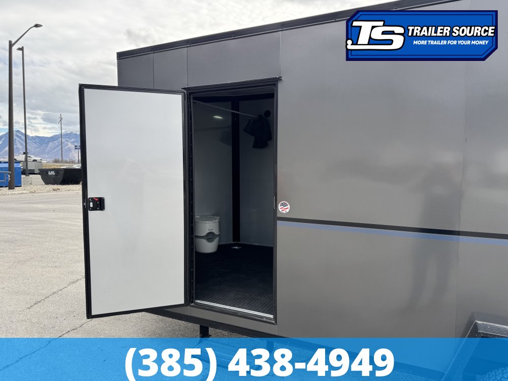 7.5x20 Look Moab Enclosed Cargo Trailer - 8'0" Interior - 10K GVWR - Alloy Wheels, Aluminum Walls and Ceiling, Battery, Black Out Package, D-Rings, Finished Interior, Roof Vent, So