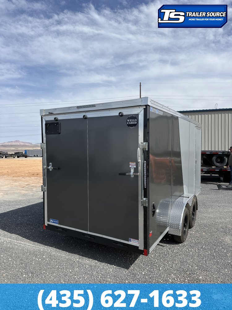 7x16 Wells Cargo Road Force Enclosed Cargo Trailer - 7'0" Interior - 7K GVWR - .080 PolyCor, 2 Tone Color