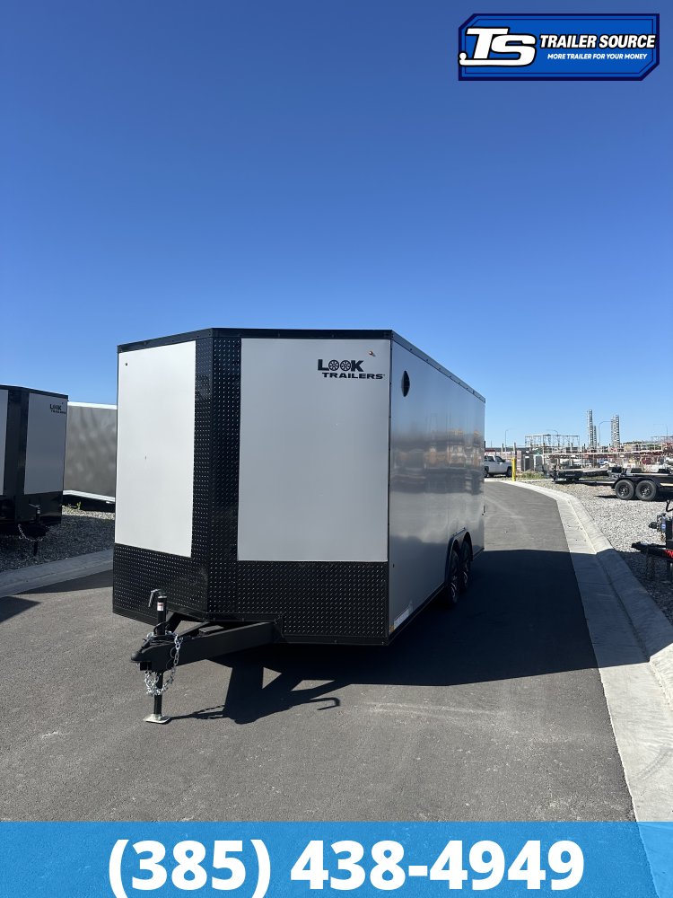 8.5x18 Look ST DLX Enclosed Cargo Trailer - 7'0" Interior - 7K GVWR - .080 PolyCor, Alloy Wheels, Black Out Package