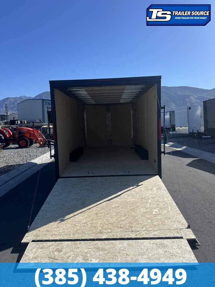 8.5x18 Look ST DLX Enclosed Cargo Trailer - 7'0" Interior - 7K GVWR - .080 PolyCor, Alloy Wheels, Black Out Package