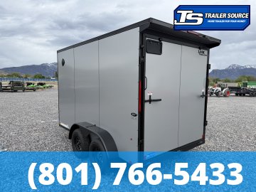 7x12 Look ST DLX Enclosed Cargo Trailer - 7'0" Interior - 7K GVWR - .080 PolyCor, Black Out Package, Rear Spoiler w/ Load Lights