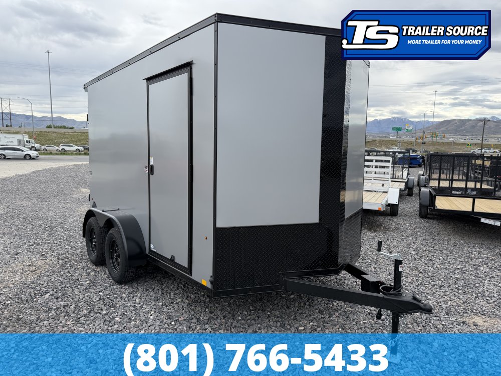 7x12 Look ST DLX Enclosed Cargo Trailer - 7'0" Interior - 7K GVWR - .080 PolyCor, Black Out Package, Rear Spoiler w/ Load Lights