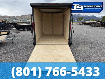 7x12 Look ST DLX Enclosed Cargo Trailer - 7'0" Interior - 7K GVWR - .080 PolyCor, Black Out Package, Rear Spoiler w/ Load Lights