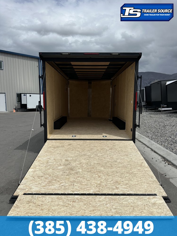 8.5x16 Look ST DLX Enclosed Cargo Trailer - 7'0" Interior - 10K GVWR - .080 PolyCor, Black Out Package, Rear Spoiler w/ Load Lights