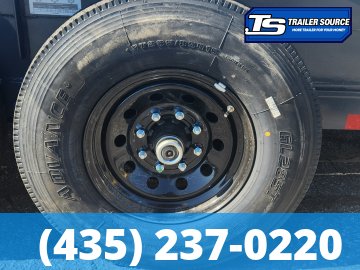8.5x36 Lamar H8 Gooseneck Wide Body w/ Drive Over Fenders Equipment Trailer - 15.7K GVWR - 14 Ply Tires