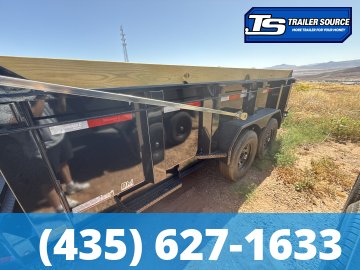7x14 Diamond C LPT 207 Dump Trailer - 32" Sides - 15.5K GVWR - 14 Ply Tires, Board Brackets, Long Arm Tarp