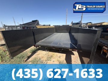 7x14 Diamond C LPT 207 Dump Trailer - 32" Sides - 15.5K GVWR - 14 Ply Tires, Board Brackets, Long Arm Tarp