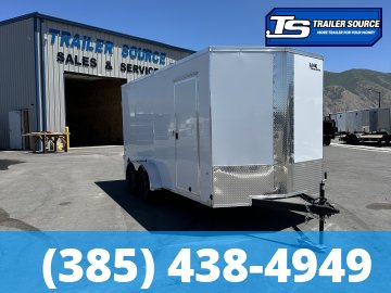 7x16 Look ST DLX Enclosed Cargo Trailer - 7'0" Interior - 3.5K GVWR - .080 PolyCor, Barn Doors, Spare Mount, Spare Tire, Translucent Roof