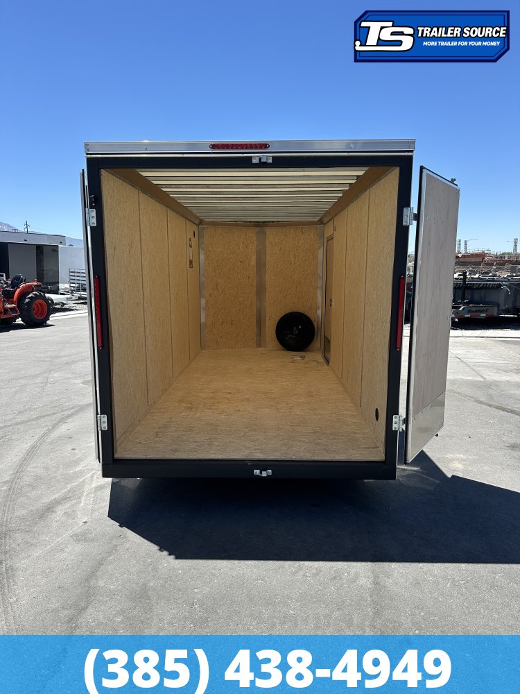 7x16 Look ST DLX Enclosed Cargo Trailer - 7'0" Interior - 3.5K GVWR - .080 PolyCor, Barn Doors, Spare Mount, Spare Tire, Translucent Roof
