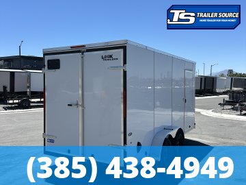 7x16 Look ST DLX Enclosed Cargo Trailer - 7'0" Interior - 3.5K GVWR - .080 PolyCor, Barn Doors, Spare Mount, Spare Tire, Translucent Roof