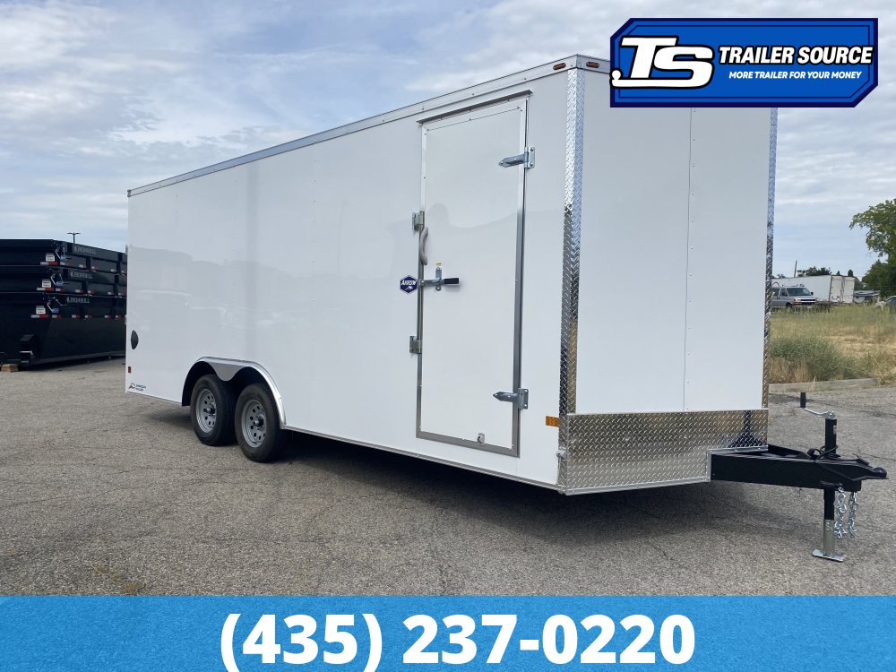 8.5x20 American Hauler Arrow Enclosed Cargo Trailer - 7'0" Interior - 7K GVWR - .080 PolyCor, Ramp Door, Ramp Extension