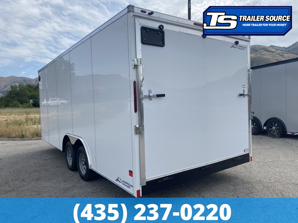 8.5x20 American Hauler Arrow Enclosed Cargo Trailer - 7'0" Interior - 7K GVWR - .080 PolyCor, Ramp Door, Ramp Extension
