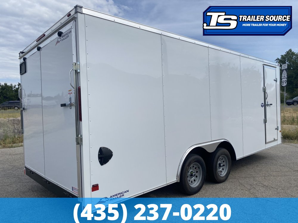 8.5x20 American Hauler Arrow Enclosed Cargo Trailer - 7'0" Interior - 7K GVWR - .080 PolyCor, Ramp Door, Ramp Extension