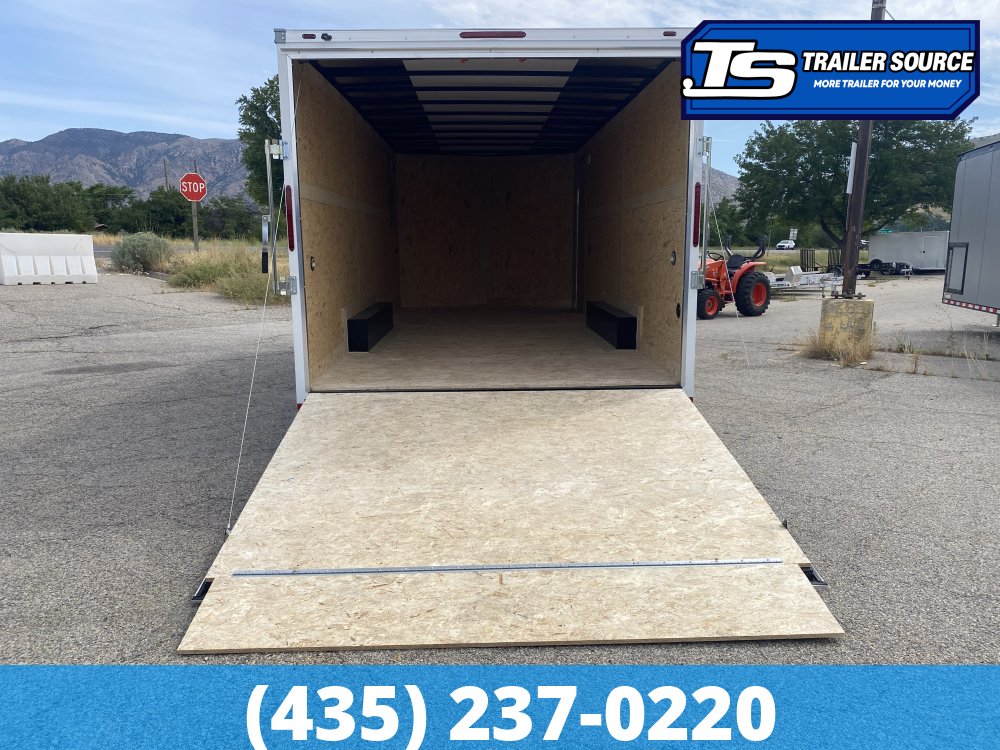 8.5x20 American Hauler Arrow Enclosed Cargo Trailer - 7'0" Interior - 7K GVWR - .080 PolyCor, Ramp Door, Ramp Extension