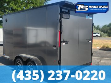 7x14 Look ST DLX Enclosed Cargo Trailer - 7'0" Interior - 7K GVWR - .080 PolyCor, Alloy Wheels, Black Out Package, Rear Spoiler w/ Load Lights