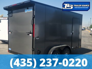 7x14 Look ST DLX Enclosed Cargo Trailer - 7'0" Interior - 7K GVWR - .080 PolyCor, Alloy Wheels, Black Out Package, Rear Spoiler w/ Load Lights