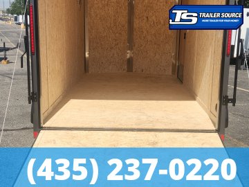7x14 Look ST DLX Enclosed Cargo Trailer - 7'0" Interior - 7K GVWR - .080 PolyCor, Alloy Wheels, Black Out Package, Rear Spoiler w/ Load Lights
