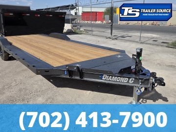 7x22 Diamond C GTF 206 Flatbed Car Hauler Trailer - 10K GVWR -
