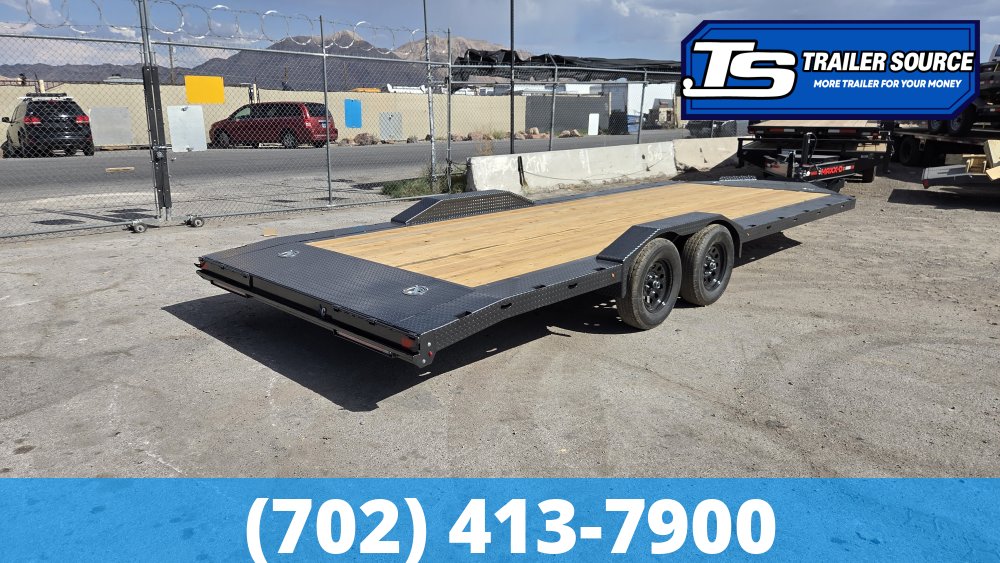 7x22 Diamond C GTF 206 Flatbed Car Hauler Trailer - 10K GVWR -