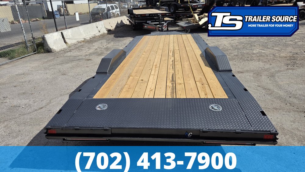 7x22 Diamond C GTF 206 Flatbed Car Hauler Trailer - 10K GVWR -