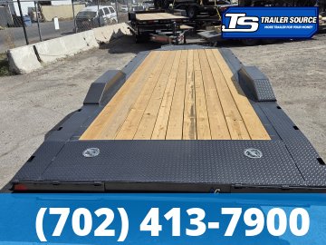 7x22 Diamond C GTF 206 Flatbed Car Hauler Trailer - 10K GVWR -