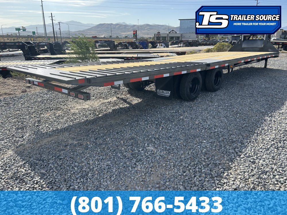 8.5x35 Diamond C FMAX-HDT 216 Gooseneck Hydraulic Dovetail Equipment Trailer - 40K GVWR - 18 Ply Tires, ABS Brakes, Hydraulic Jack(s)