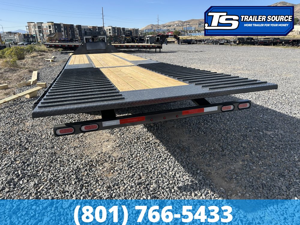 8.5x35 Diamond C FMAX-HDT 216 Gooseneck Hydraulic Dovetail Equipment Trailer - 40K GVWR - 18 Ply Tires, ABS Brakes, Hydraulic Jack(s)