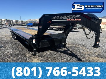 8.5x28 Horizon FFT Gooseneck Tilt Trailer - 22.4K GVWR - 18 Ply Tires