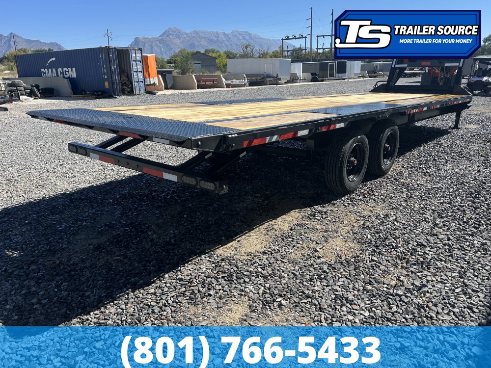 8.5x28 Horizon FFT Gooseneck Tilt Trailer - 22.4K GVWR - 18 Ply Tires