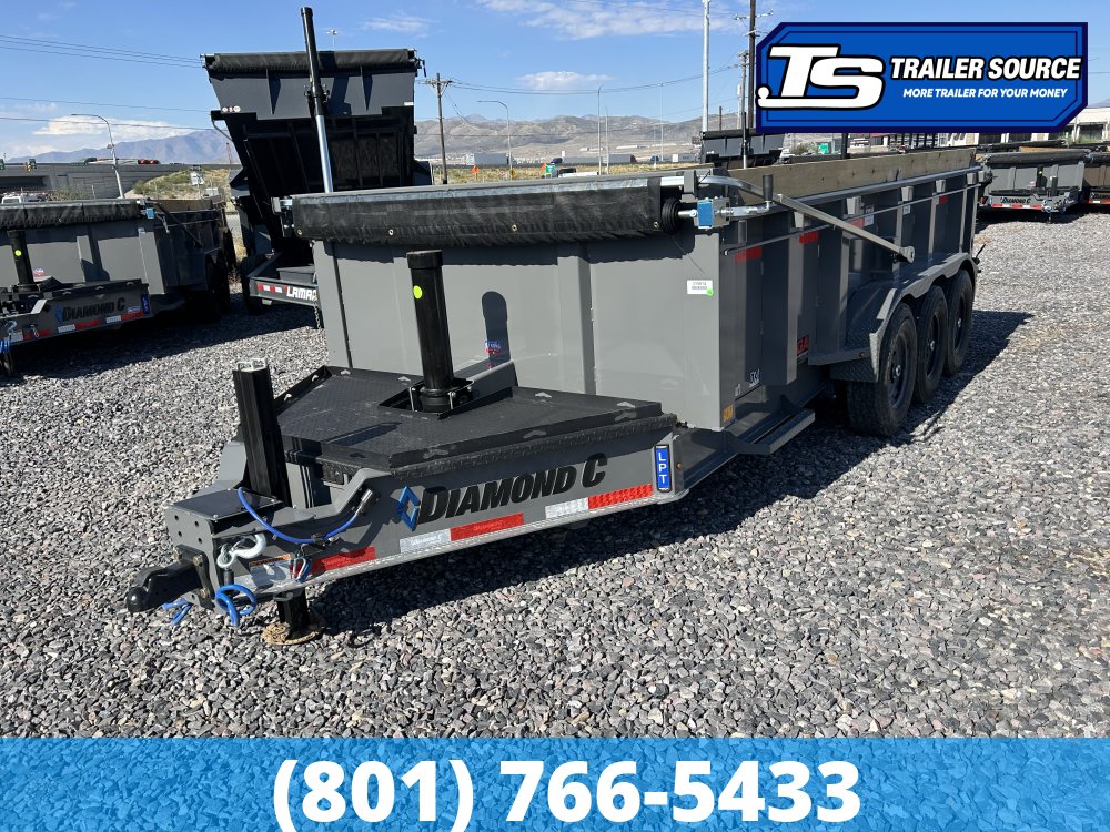 7x16 Diamond C LPT 307 Pacesetter Pkg Dump Trailer - 32" Sides - 24K GVWR -