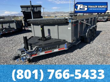 7x16 Diamond C LPT 307 Pacesetter Pkg Dump Trailer - 32" Sides - 24K GVWR -