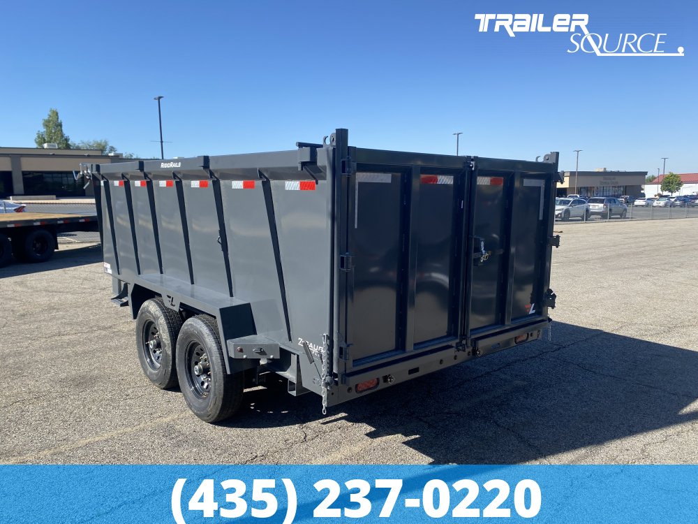 7x14 Lamar DT Telescopic 48" Sides 14K Dump Trailer