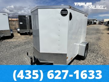 5x8 Wells Cargo FastTrac 5'6" Interior Single Axle Enclosed Cargo